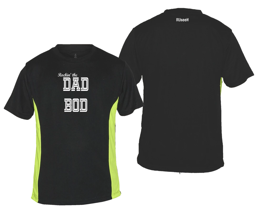 RUseeN Reflective Apparel Men's Short Sleeve Men's Reflective Short Sleeve Shirt - Rockin' The Dad Bod