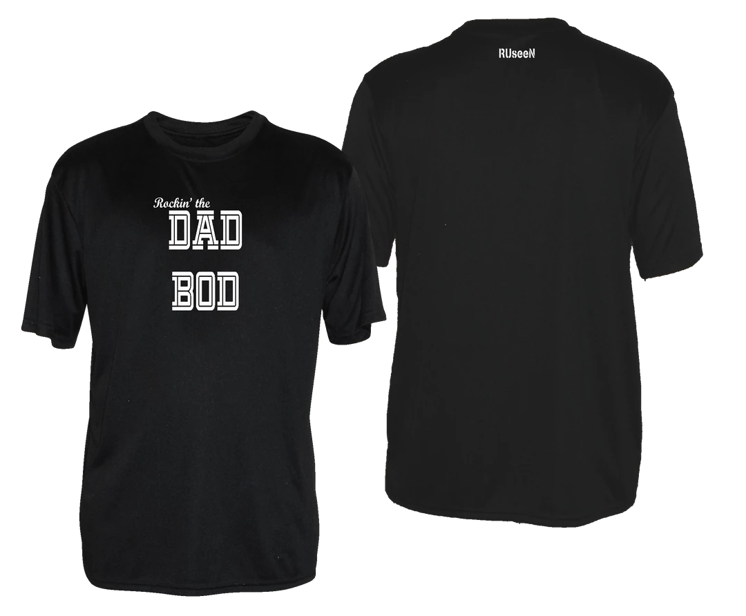 RUseeN Reflective Apparel Men's Short Sleeve Men's Reflective Short Sleeve Shirt - Rockin' The Dad Bod