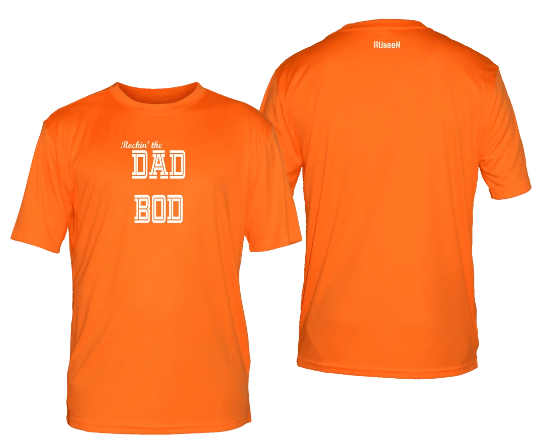RUseeN Reflective Apparel Men's Short Sleeve Men's Reflective Short Sleeve Shirt - Rockin' The Dad Bod