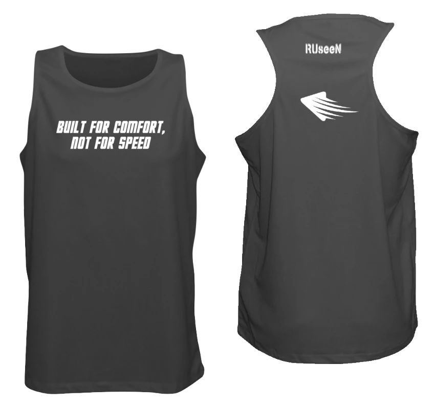 RUseeN Reflective Apparel Men's Reflective Tank - Comfort Not Speed Men's Tank Tops