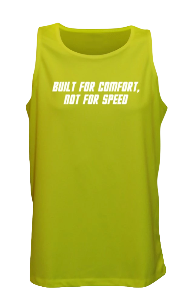 RUseeN Reflective Apparel Men's Reflective Tank - Comfort Not Speed Men's Tank Tops