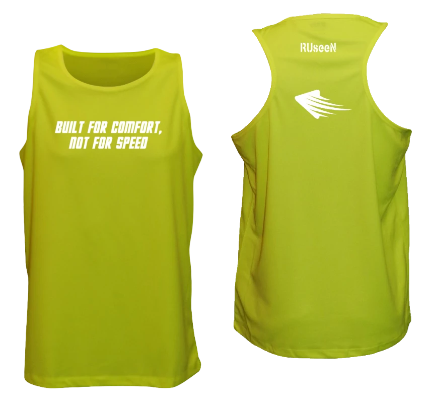 RUseeN Reflective Apparel Men's Reflective Tank - Comfort Not Speed Men's Tank Tops