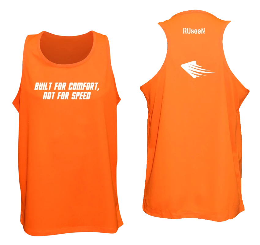 RUseeN Reflective Apparel Men's Reflective Tank - Comfort Not Speed Men's Tank Tops