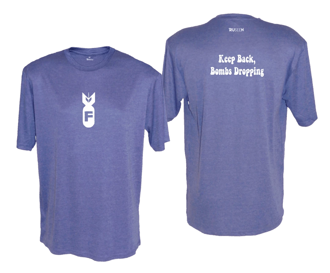 RUseeN Reflective Apparel Men's Reflective Short Sleeve Shirt - F Bomb Men's Short Sleeve