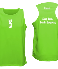 RUseeN Reflective Apparel Men's Reflective Tank Top - F Bomb