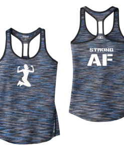 RUseeN Reflective Apparel Women's Reflective Tank Top - Strong AF Women's Tank Tops