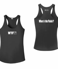 RUseeN Reflective Apparel Women's Reflective Tank Top - Where's The Finish? Women's Tank Tops
