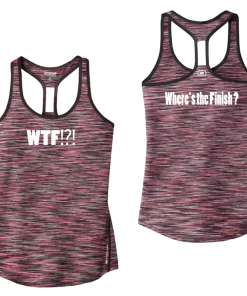RUseeN Reflective Apparel Women's Reflective Tank Top - Where's The Finish? Women's Tank Tops