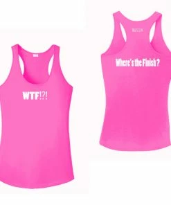 RUseeN Reflective Apparel Women's Reflective Tank Top - Where's The Finish? Women's Tank Tops