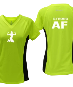 RUseeN Reflective Apparel Women's Reflective Short Sleeve Shirt - Strong AF