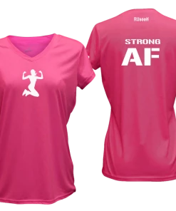 RUseeN Reflective Apparel Women's Reflective Short Sleeve Shirt - Strong AF