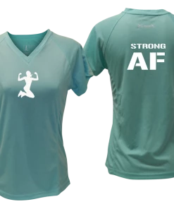 RUseeN Reflective Apparel Women's Reflective Short Sleeve Shirt - Strong AF