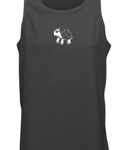 RUseeN Reflective Apparel Men's Reflective Tank - Looks Like Walking