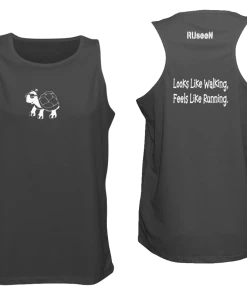 RUseeN Reflective Apparel Men's Reflective Tank - Looks Like Walking