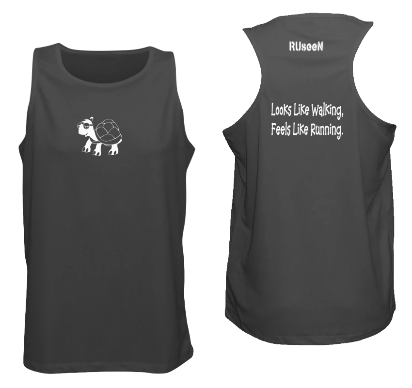 RUseeN Reflective Apparel Men's Reflective Tank - Looks Like Walking