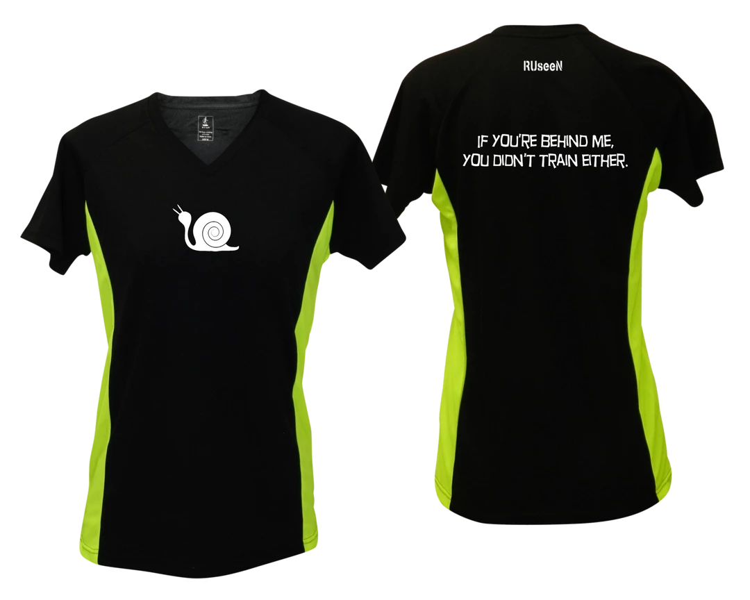 RUseeN Reflective Apparel Women's Short Sleeve Women's Reflective Short Sleeve Shirt - Didn't Train