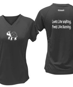 RUseeN Reflective Apparel Women's Short Sleeve Women's Reflective Short Sleeve Shirt - Looks Like Walking