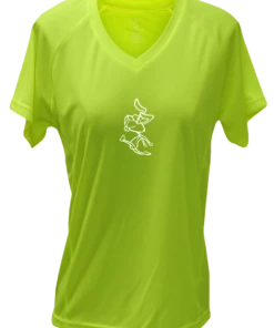 RUseeN Reflective Apparel Women's Short Sleeve Women's Reflective Short Sleeve Shirt - 2 Speeds Rabbit