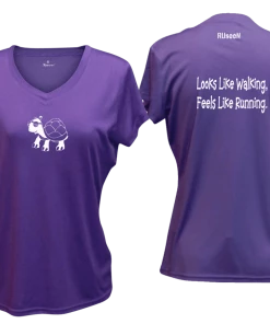 RUseeN Reflective Apparel Women's Short Sleeve Women's Reflective Short Sleeve Shirt - Looks Like Walking