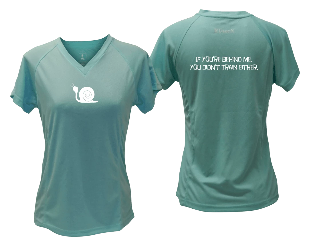 RUseeN Reflective Apparel Women's Short Sleeve Women's Reflective Short Sleeve Shirt - Didn't Train