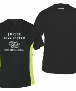 RUseeN Reflective Apparel Men's Short Sleeve Men's Reflective Short Sleeve Shirt - Turtle Running Team