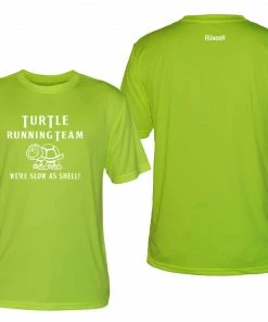 RUseeN Reflective Apparel Men's Short Sleeve Men's Reflective Short Sleeve Shirt - Turtle Running Team