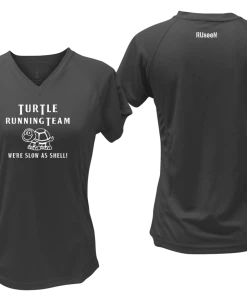 RUseeN Reflective Apparel Women's Reflective Short Sleeve Shirt - Turtle Running Team
