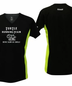 RUseeN Reflective Apparel Women's Reflective Short Sleeve Shirt - Turtle Running Team