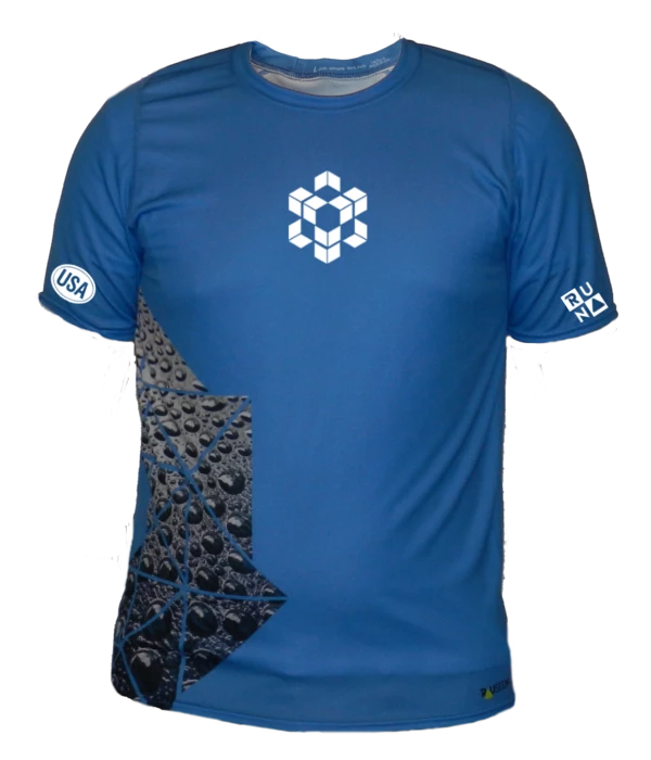 RUseeN Reflective Apparel Hydrate - Summer 2021 Men's Reflective Short Sleeve Shirt - Made In USA Men's Short Sleeve