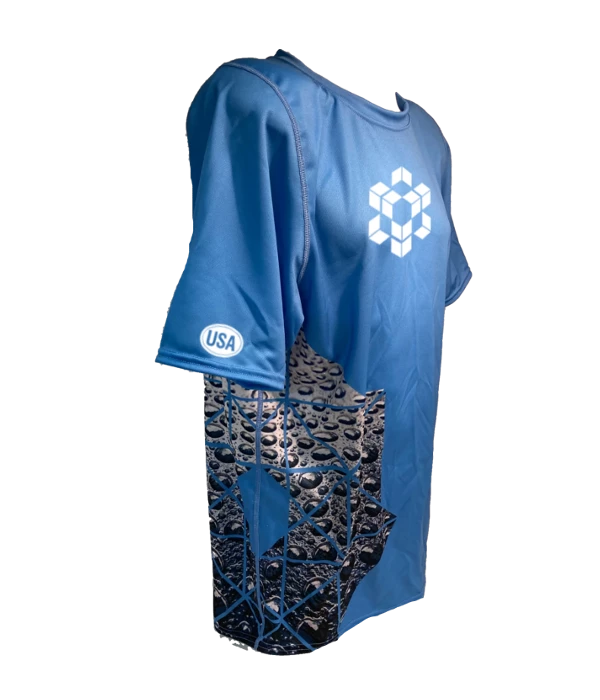 RUseeN Reflective Apparel Hydrate - Summer 2021 Men's Reflective Short Sleeve Shirt - Made In USA Men's Short Sleeve