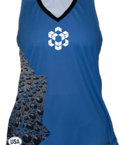 RUseeN Reflective Apparel Hydrate - Summer 2021 Women's Reflective Racerback Tank Top - Made In USA Women's Tank Tops