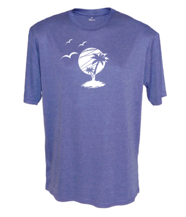 RUseeN Reflective Apparel Men's Short Sleeve Men's Reflective Short Sleeve Shirt - Paradise