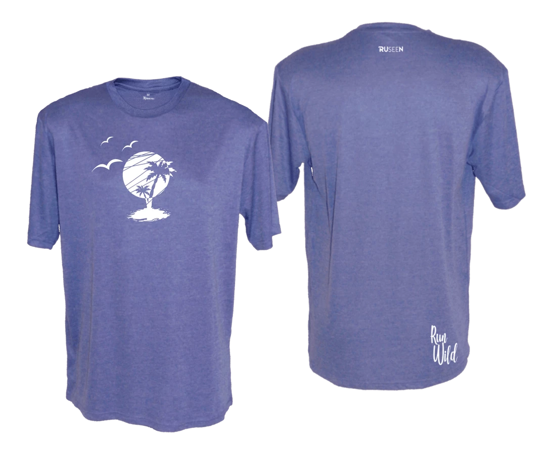 RUseeN Reflective Apparel Men's Short Sleeve Men's Reflective Short Sleeve Shirt - Paradise