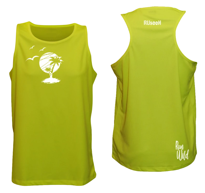 RUseeN Reflective Apparel Men's Reflective Tank - Paradise Men's Tank Tops