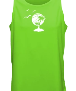 RUseeN Reflective Apparel Men's Reflective Tank - Paradise Men's Tank Tops