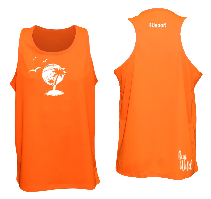 RUseeN Reflective Apparel Men's Reflective Tank - Paradise Men's Tank Tops