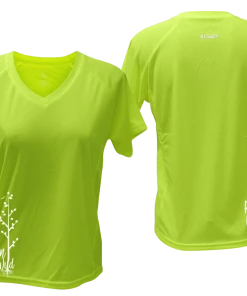 RUseeN Reflective Apparel Women's Short Sleeve Women's Reflective Short Sleeve Shirt - Run Wild