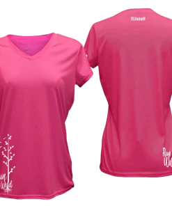 RUseeN Reflective Apparel Women's Short Sleeve Women's Reflective Short Sleeve Shirt - Run Wild