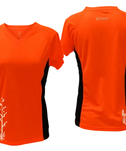 RUseeN Reflective Apparel Women's Short Sleeve Women's Reflective Short Sleeve Shirt - Run Wild