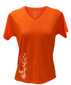 RUseeN Reflective Apparel Women's Short Sleeve Women's Reflective Short Sleeve Shirt - Run Wild