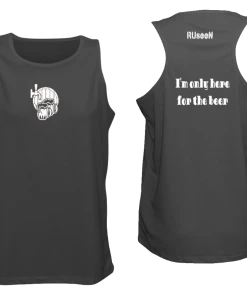 RUseeN Reflective Apparel Men's Tank Tops Men's Reflective Tank Top- I'm Only Here For The Beer