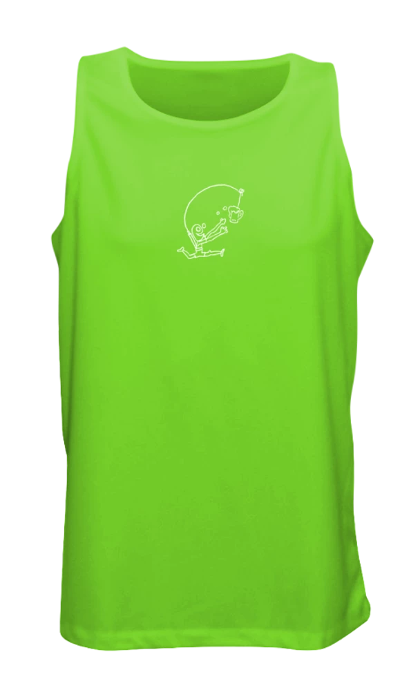 RUseeN Reflective Apparel Men's Tank Tops Men's Reflective Tank Top- Drinker With A Running Problem