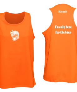 RUseeN Reflective Apparel Men's Tank Tops Men's Reflective Tank Top- I'm Only Here For The Beer