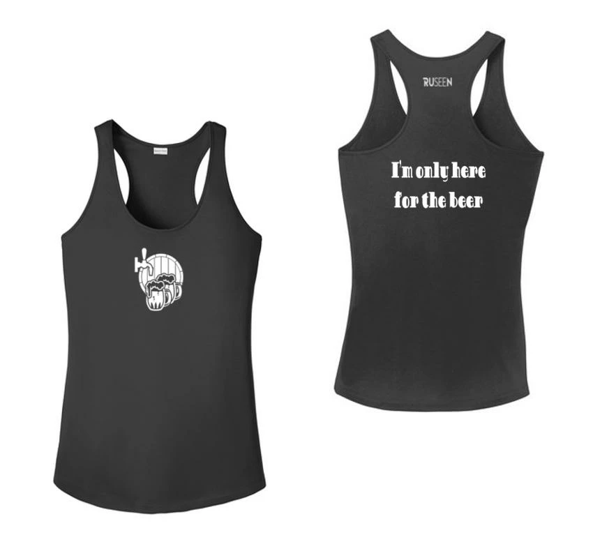 RUseeN Reflective Apparel Women's Tank Tops Women's Reflective Tank Top - I'm Only Here For The Beer