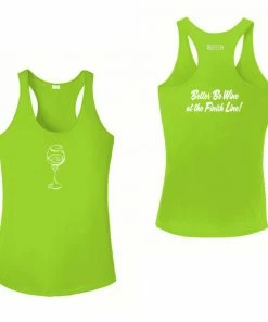 RUseeN Reflective Apparel Women's Reflective Tank Top - Better Be Wine