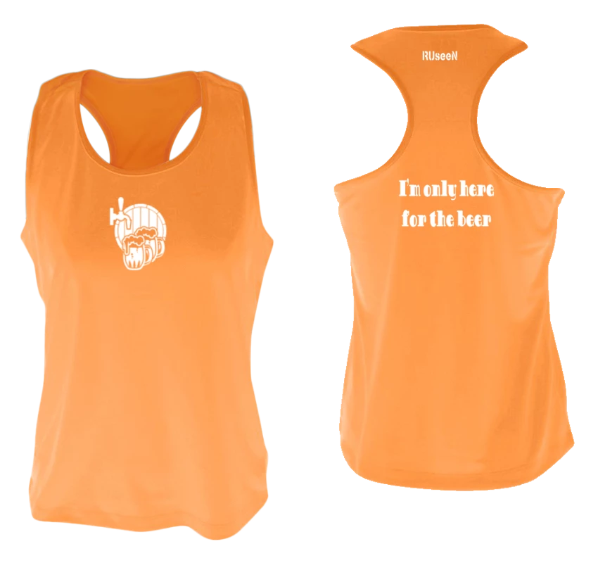 RUseeN Reflective Apparel Women's Tank Tops Women's Reflective Tank Top - I'm Only Here For The Beer