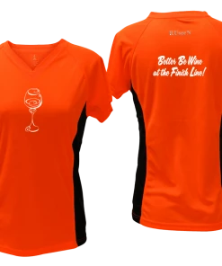 RUseeN Reflective Apparel Women's Short Sleeve Women's Reflective Short Sleeve Shirt - Better Be Wine