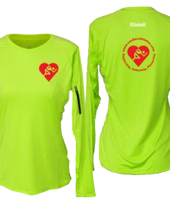 RUSEEN Reflective Apparel LLC Women's Cardiac Athletes .Org Long Sleeve Shirt - Reflective Or Red Logos Clubs