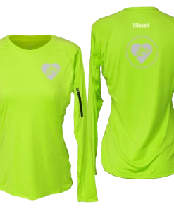 RUSEEN Reflective Apparel LLC Women's Cardiac Athletes .Org Long Sleeve Shirt - Reflective Or Red Logos Clubs