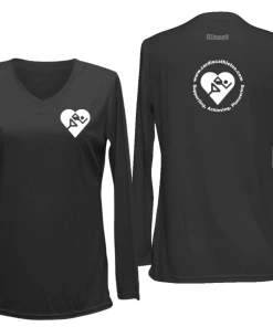 RUSEEN Reflective Apparel LLC Women's Cardiac Athletes .Org Long Sleeve Shirt - Reflective Or Red Logos Clubs